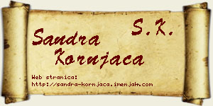 Sandra Kornjača vizit kartica